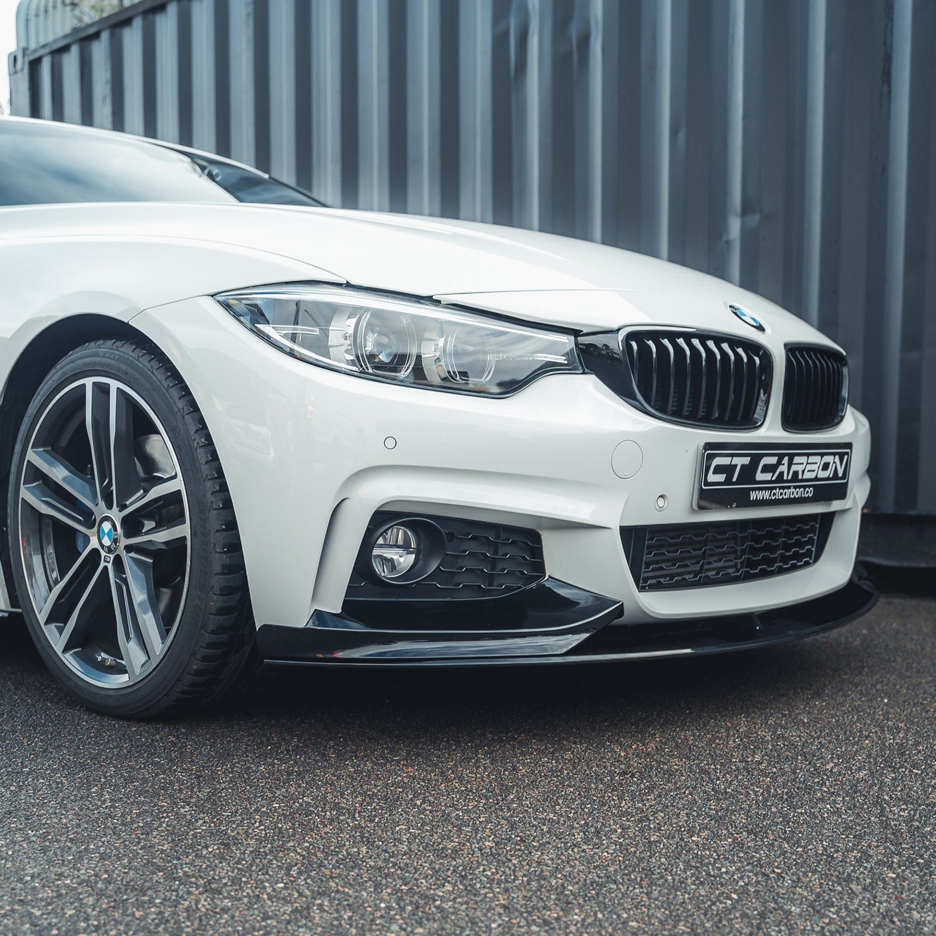 BMW F32 F33 F36 4 Series M Performance Style Gloss Black Front