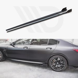 Side Skirts Diffusers V.1 + Flaps BMW M8 GRAN Coupe F93 / 8 GRAN Coupe M-pack G16