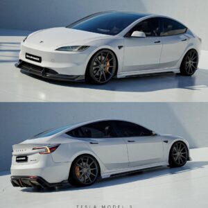REVSTANCE - TESLA MODEL 3 FACELIFT 2024+ ABS PLASTIC GLOSS BLACK BODY KIT