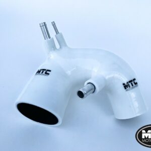 Fiat 500 Abarth T-Jet Silicone Intake Hose White IHI Turbo | MTC Motorsport