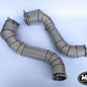 McLaren 720S Decat Downpipes 4” with Heat Shields | MTC Motorsport