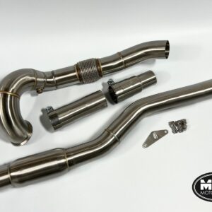 MTC MOTORSPORT GOLF R GTI MK7 MK7.5 DOWNPIPE WITH 200 CELL HI-FLOW SPORTS CAT