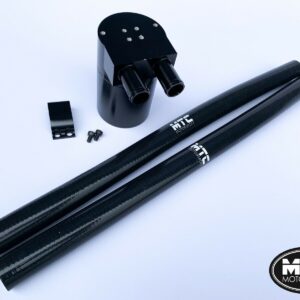 Billet 2 Port Oil Catch Tank Double Baffled Subaru Silvia Hoses