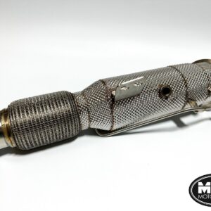 Toyota Supra MK5 A90 GR Downpipe 200 Cell Hi-Flow Sports Cat with Heat Shield | MTC Motorsport