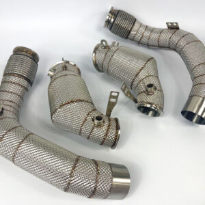 BMW F90 M5 Downpipes with 200 Cell Hi-Flow Sports Cats & Heat Shield 2018-20