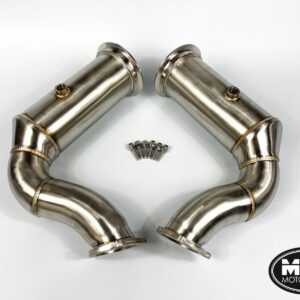 Porsche Cayenne 4.0L Turbo Downpipes with 200 Cell Hi-Flow Sports Cats 2018- | MTC Motorsport