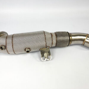 BMW 540i 740i B58 Downpipe with 200 Cell Hi-Flow Sport Cat & Heat Shield