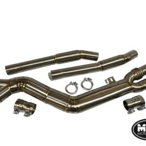 MTC MOTORSPORT BMW G80 G82 M3 M4 CATBACK EXHAUST MIDPIPE TITANIUM 3.5”