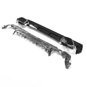 BMW 4 SERIES G22/G23 GLOSS BLACK DIFFUSER AND TIPS - MP STYLE