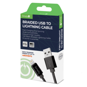Simply - Braided USB to Lightning Cable