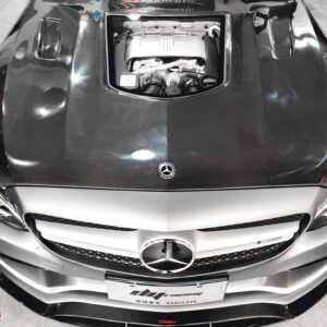 CMST Tuning Carbon Tempered Glass Transparent Hood For Mercedes Benz 2015-2020 AMG C63 Sedan Coupe 2 Door 4 Door
