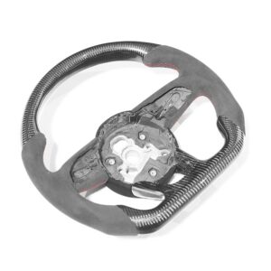 AUDI B9 & 8V 2016-2024 CARBON FIBRE / ALCANTARA FLAT BOTTOM CUSTOM STEERING WHEEL