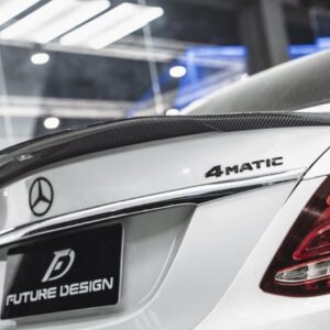Future Design Carbon Fiber FD GT Rear Spoiler for Benz W205 2015-2020 C300 C43 C63 AMG Sedan 4 Door