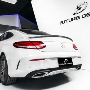 Future Design Carbon Fiber Rear Spoiler ED1 Style for Mercedes Benz 2015-ON W205 C300 C43 C63 AMG Coupe 2 Door