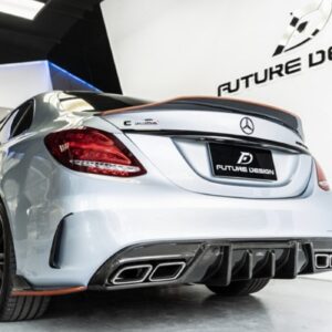 Future Design Carbon FD GT2 Carbon Fiber Rear Diffuser for W205 C300 C43 C63 AMG Package 2015-ON