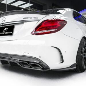 Future Design FD GT Carbon Fiber Rear Diffuser for W205 AMG Sport Package / C63 AMG Sedan 2015-ON