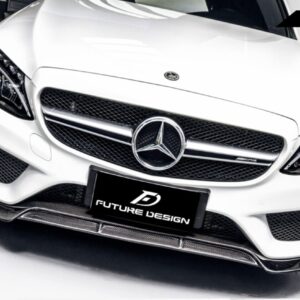 Future Design Carbon Fiber Front Lip B Style for Benz W205 C300 C43 2015-2018