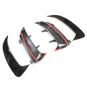 MERCEDES A-CLASS A35 W177 2018+ GLOSS BLACK REAR BUMPER CORNERS