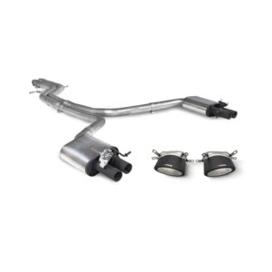 Scorpion Audi RS7 (C7) Half System with Carbon Tips