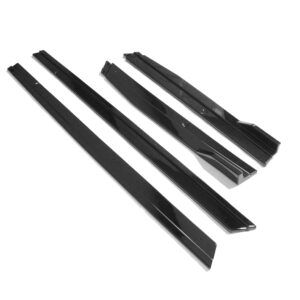 VOLKSWAGEN GOLF R/GTD/GTI MK7/7.5 2014-2020 GLOSS BLACK SIDE SKIRTS