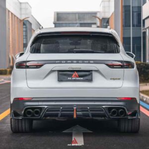 AE DESIGN - PORSCHE CAYENNE 9Y0 DRY CARBON FIBRE REAR LED DIFFUSER