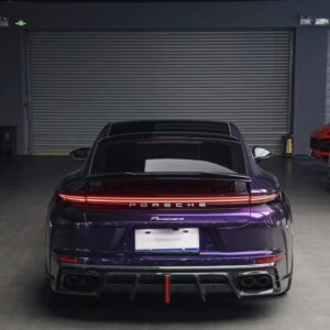 AE DESIGN - PORSCHE PANAMERA 976 2024+ DRY CARBON FIBRE LED REAR DIFFUSER