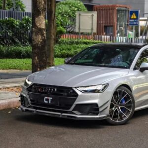 AERO CARBON - AUDI A7 / S7 C8 2018+ CARBON FIBRE FRONT LIP TK STYLE