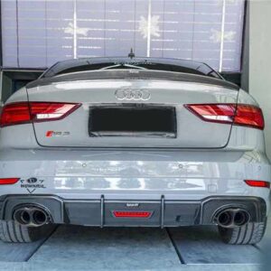 KARBEL - AUDI RS3 8V (2018-2020) CARBON FIBRE REAR DIFFUSER WITH BRAKE LIGHT