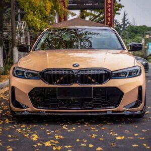 AERO CARBON - BMW 3 SERIES G20 LCI 2023+ GLOSS BLACK FRONT LIP 3D STYLE