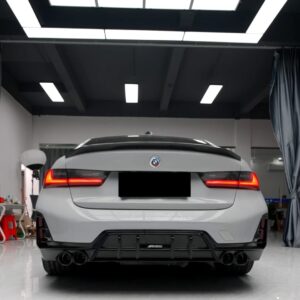 AERO CARBON - BMW 3 SERIES G20 LCI 2023+ GLOSSY BLACK REAR DIFFUSER AK STYLE