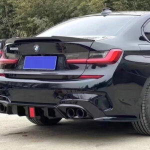AERO CARBON - BMW 3 SERIES G20 (PRE-LCI) GLOSS BLACK LED LIGHT REAR DIFFUSER