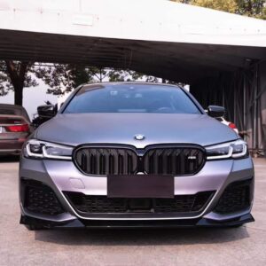 AERO CARBON - BMW 5 SERIES G30 LCI ABS GLOSS BLACK FRONT LIP