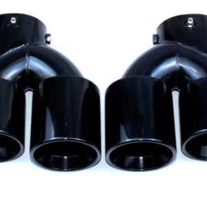 AERO CARBON - BMW M240 / M340 / M440 GLOSS BLACK DUAL EXHAUST TIPS
