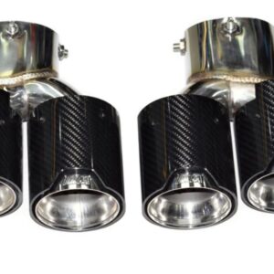 AERO CARBON - BMW M240 / M340 / M440 MP STYLE CARBON FIBRE DUAL EXHAUST TIPS