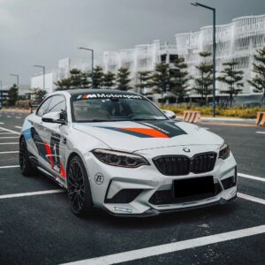 AERO CARBON - BMW M2C F87 DRY CARBON FIBRE FRONT LIP CS STYLE