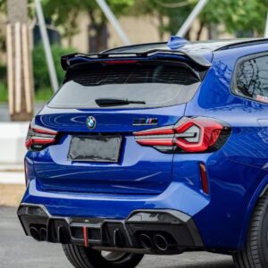 AERO CARBON - BMW X3M F97 LCI DRY CARBON LED REAR DIFFUSER