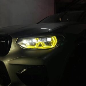 AERO CARBON - BMW X3M F97 / X4M F98 CSL YELLOW HEADLIGHT DRL MODULE (2019 - 2022+ LED ONLY) )
