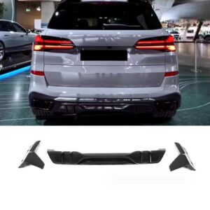 AERO CARBON - BMW X5 G05 LCI ABS GLOSS BLACK DIFFUSER + SIDE WINGS