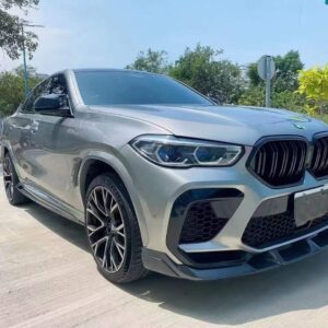 AERO CARBON - BMW X6M F96 CARBON FIBRE FRONT LIP LT STYLE