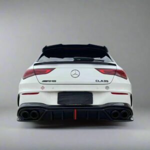AERO CARBON - MERCEDES BENZ CLA W118 / CLA35 GLOSS BLACK LED REAR DIFFUSER