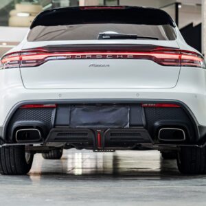 AERO CARBON - PORSCHE MACAN 2022+ CARBON FIBRE LED REAR DIFFUSER
