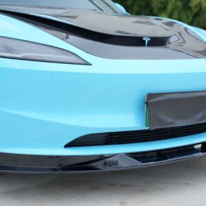 AERO CARBON - TESLA MODEL 3 HIGHLAND 2024+ ABS GLOSS BLACK FRONT LIP