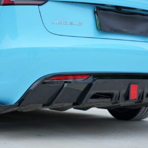 AERO CARBON - TESLA MODEL 3 HIGHLAND 2024+ ABS GLOSS BLACK LED REAR DIFFUSER
