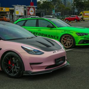 AE DESIGN - TESLA MODEL 3 PERFORMANCE CARBON FIBRE FRONT LIP