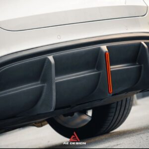 AE DESIGN - TESLA MODEL Y CARBON FIBRE REAR DIFFUSER WITH TAIL LIGHT