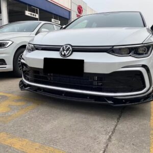AERO CARBON - VOLKSWAGEN GOLF R LINE / GTI MK8 GLOSS BLACK FRONT LIP EXO STYLE