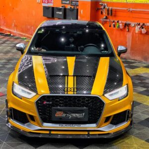 AERO CARBON - AUDI RS3 2018-2020 DRY CARBON FIBER FRONT LIP