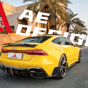 AE DESIGN - AUDI RS6 / RS7 C8 DRY CARBON FIBRE LED REAR DIFFUSER