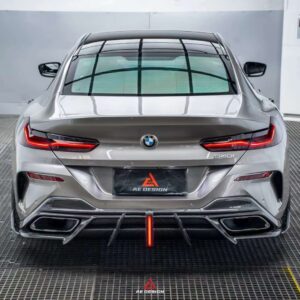 AE DESIGN - BMW 8 SERIES G14 / G15 / G16  CARBON FIBRE LED REAR DIFFUSER