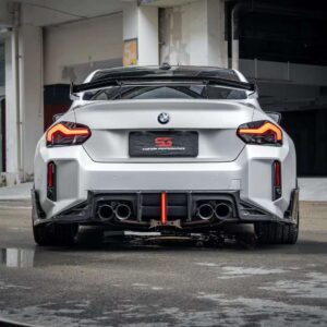 AE DESIGN - BMW M2 G87 DRY CARBON FIBRE LED REAR DIFFUSER